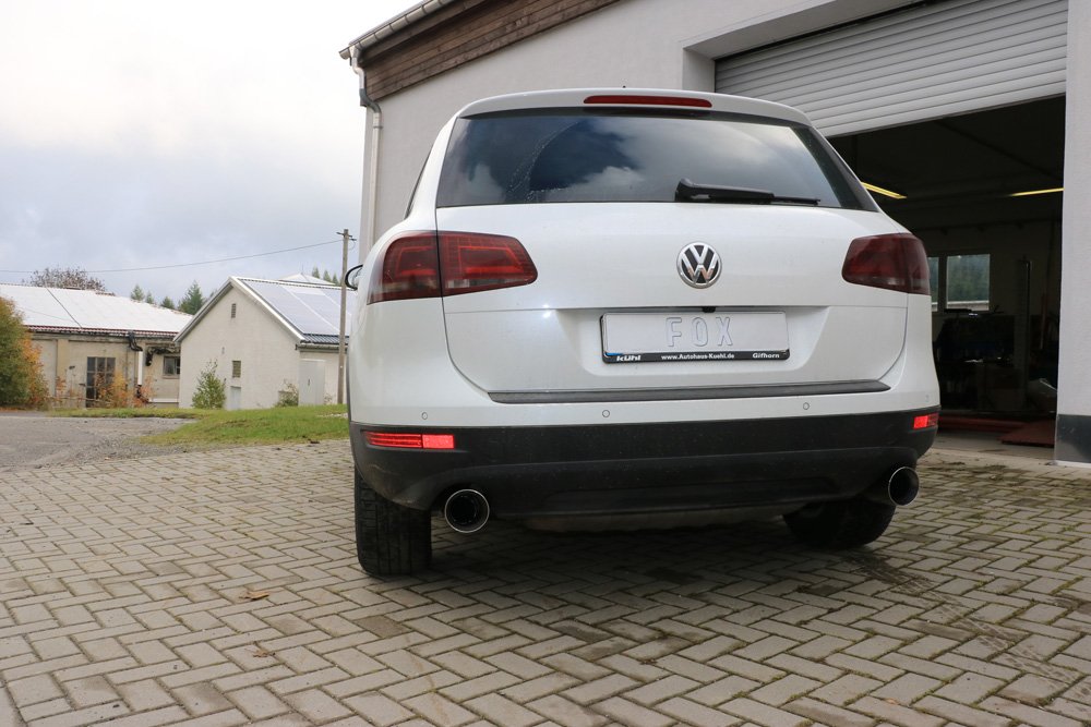 Fox Duplex Endrohrpaar für VW Touareg 7P 3.0l TDI 150/165/176/180kW ab 2010