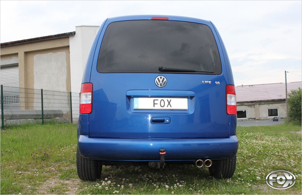 Fox Auspuff Sportauspuff Komplettanlage für VW Caddy III 1.4l 55kW 1.6l 75kW