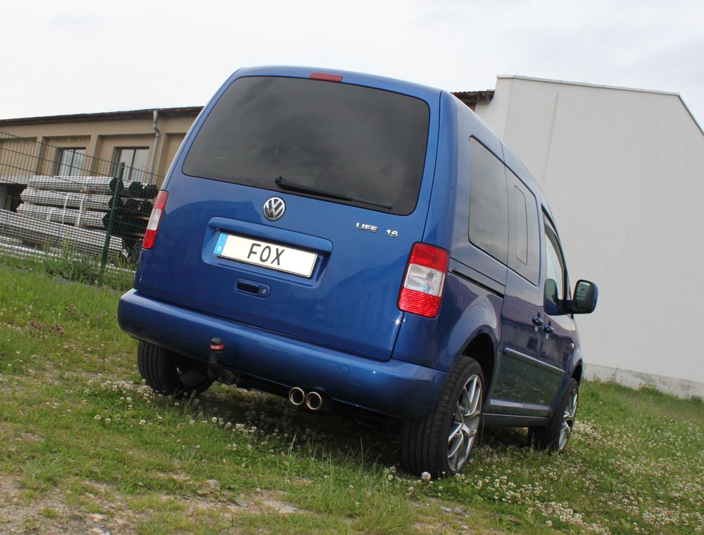 Fox Auspuff Sportauspuff Komplettanlage für VW Caddy III 1.4l 55kW 1.6l 75kW