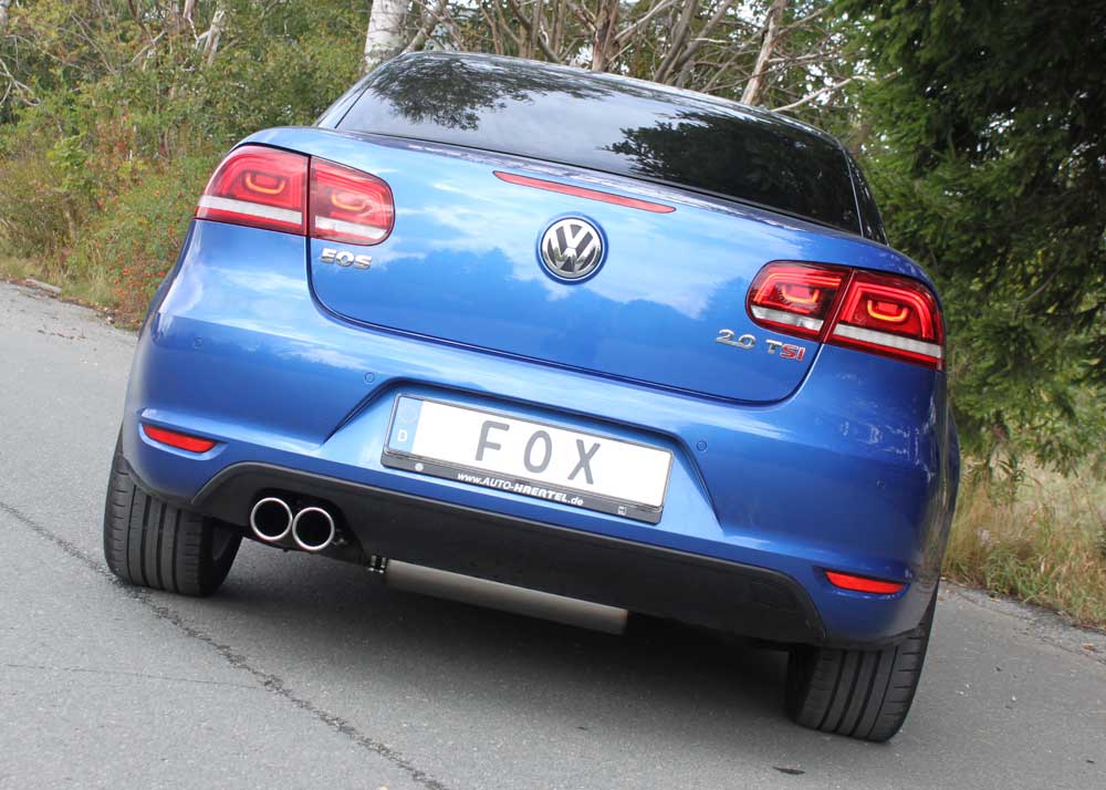Fox Auspuff Sportauspuff Komplettanlage für VW Eos 1F - Facelift 1.4l TSI