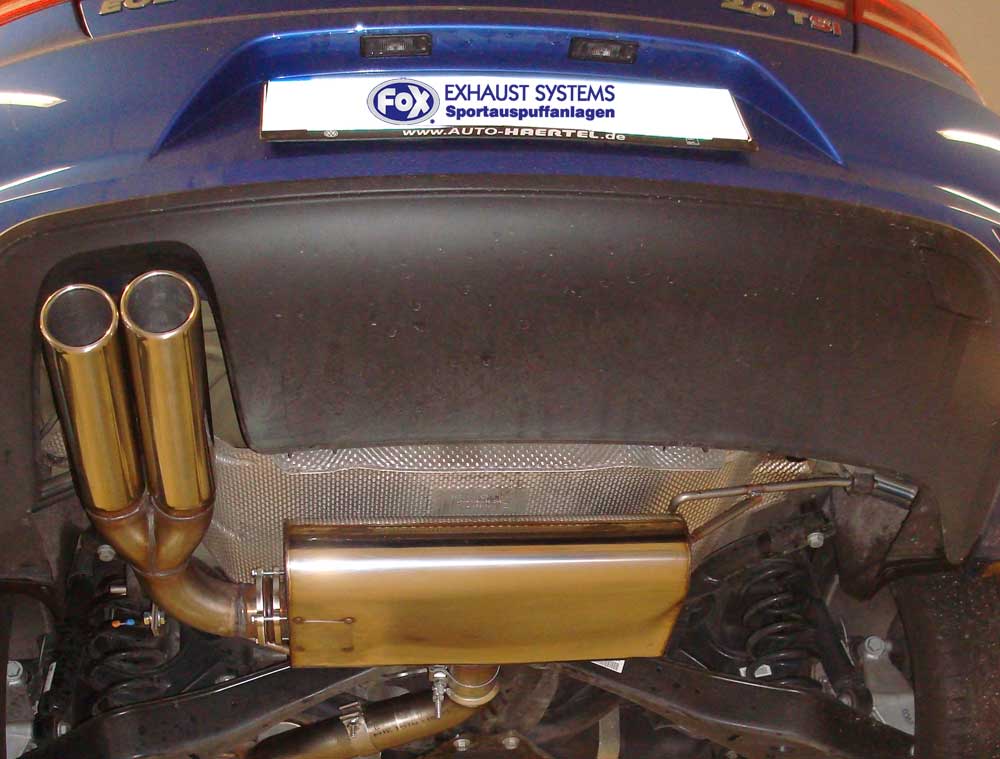 Fox Auspuff Sportauspuff Endschalldämpfer für VW Eos 1F Facelift 1.4l TSI