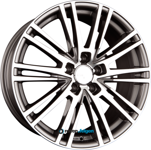 WHEELWORLD WH18 7.5x17 ET35 5x112 NB66.6 Daytonagrau Hochglanz Poliert (DGP plus)