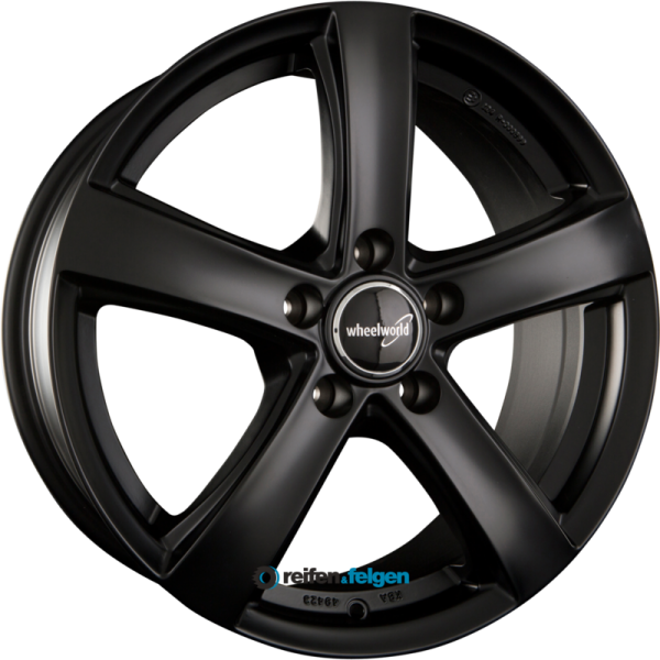 WHEELWORLD WH24 6.5x16 ET38 5x112 NB66.6 Mattschwarz Lackiert (SW)