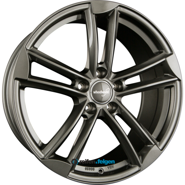 WHEELWORLD WH27 8.5x19 ET30 5x112 NB66.6 Dark Gunmetal Glänzend (DGM plus)