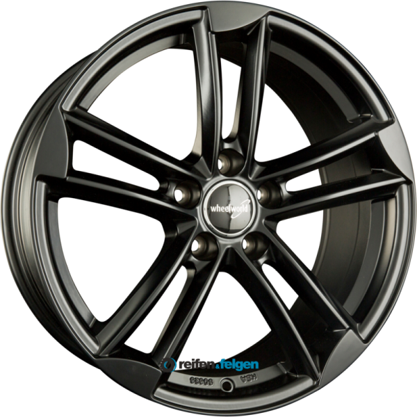 WHEELWORLD WH27 8x18 ET25 5x112 NB66.6 Schwarz Matt Lackiert (SW)