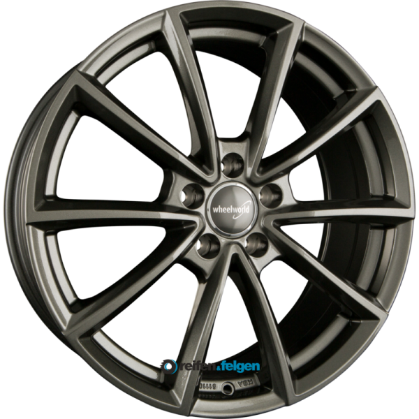 WHEELWORLD WH28 7.5x17 ET35 5x112 NB66.6 Dark Gunmetal Glänzend Lackiert (DGM plus)