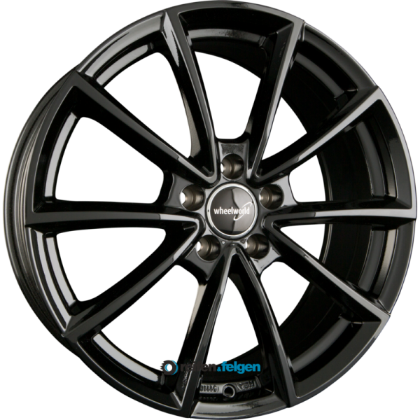 WHEELWORLD WH28 7.5x17 ET35 5x112 NB66.6 Schwarz Glanz Lackiert (SW plus)