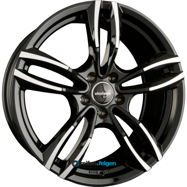 WHEELWORLD WH29 8.5x19 ET35 5x120 NB72.6 Schwarz Hochglanzpoliert (SP plus)