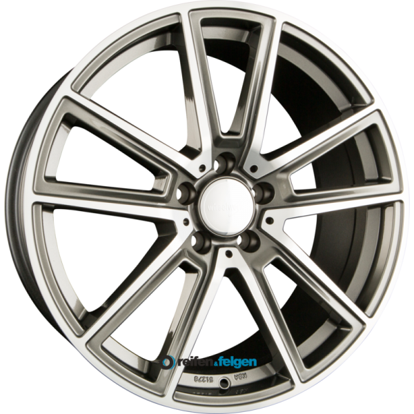 WHEELWORLD WH30 7.5x17 ET45 5x112 NB66.6 Daytona Grau Hochglanzpoliert (DGP plus)