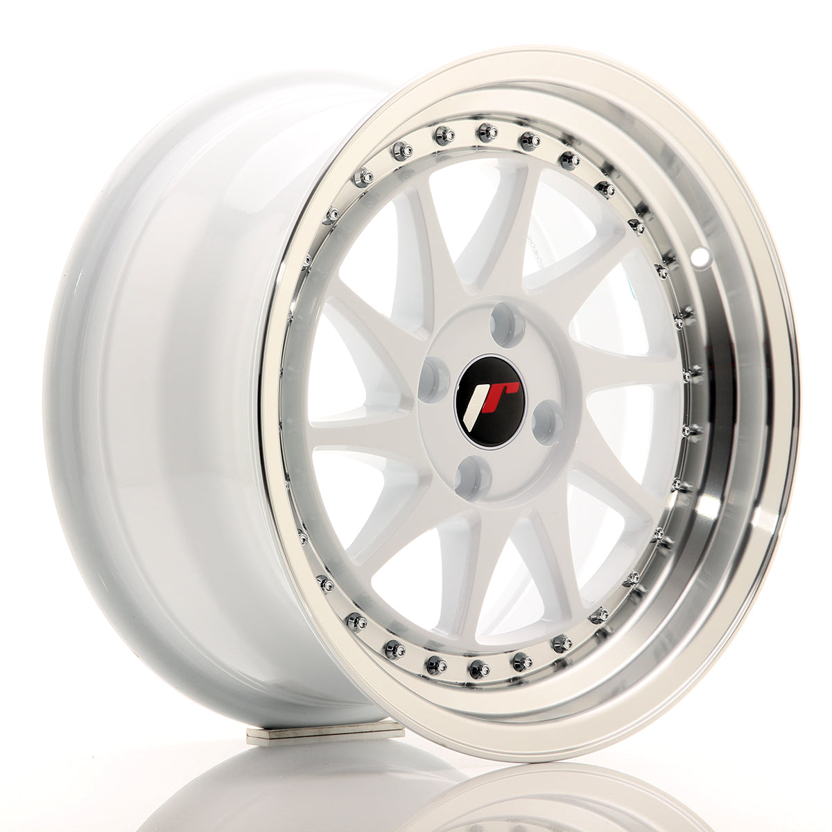 JR Wheels JR26 8x16 ET25 4x100/108 White w/Machined Lip