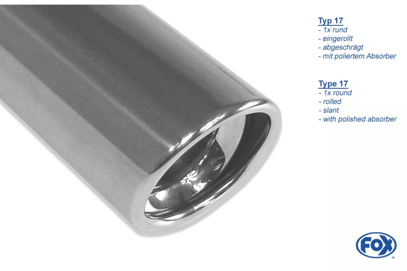 Fox Duplex Auspuff Sportauspuff Sportendschalldämpfer für Audi A5/S5 Sportback