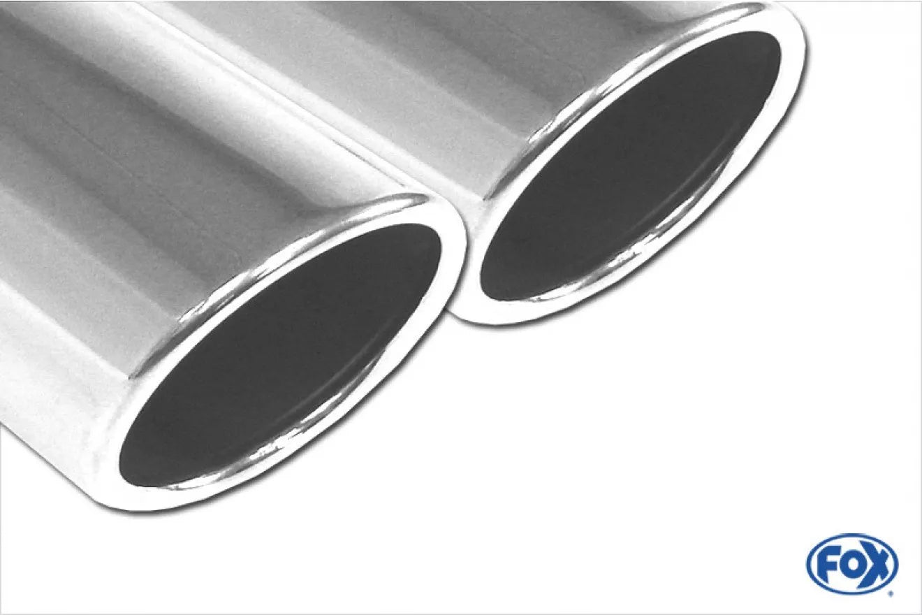 Fox Auspuff Sportauspuff Endschalldämpfer für Ford Fiesta 7 und Sport 1.0l 1.4l