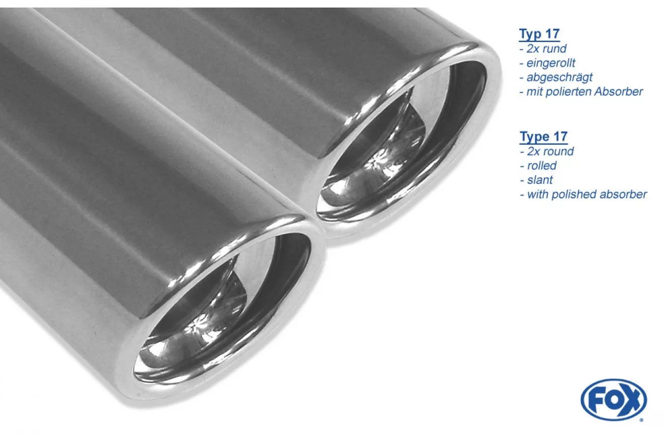 Fox Auspuff Sportauspuff Endschalldämpfer für Seat Altea XL 5P Frontantrieb