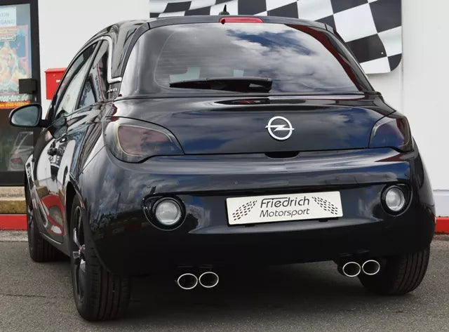 Friedrich Motorsport Gruppe A Duplex Sportauspuff Anlage für Opel Adam 1.0 l1.2l