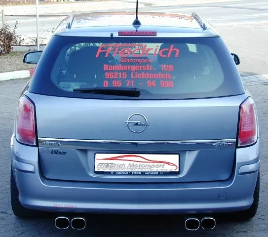 Friedrich Motorsport Duplex Sportauspuff für Opel Astra H Caravan ab 2003 1.4l