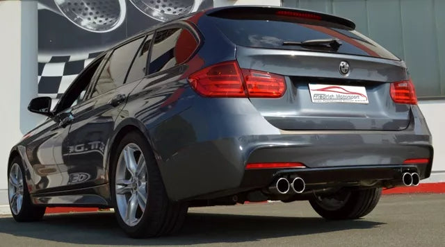 Friedrich Motorsport 76mm Duplex Sportauspuff Endschalldämpfer für BMW 3er 325d