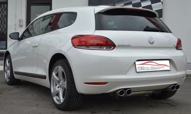 Friedrich Motorsport 76mm Duplex Auspuff Sportauspuff für VW Scirocco 3 1.4l TSI