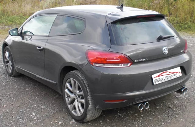 Friedrich Motorsport 76mm Duplex Auspuff Sportauspuff für VW Scirocco 3 1.4l TSI