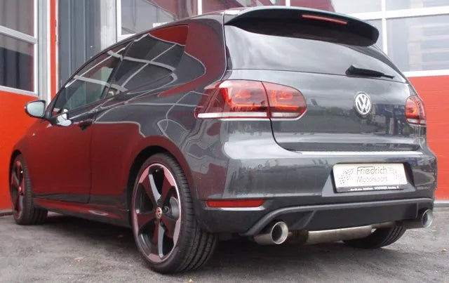 Friedrich Motorsport 76mm Duplex Auspuff Sportauspuff Auspuff für VW Golf 6 GTI