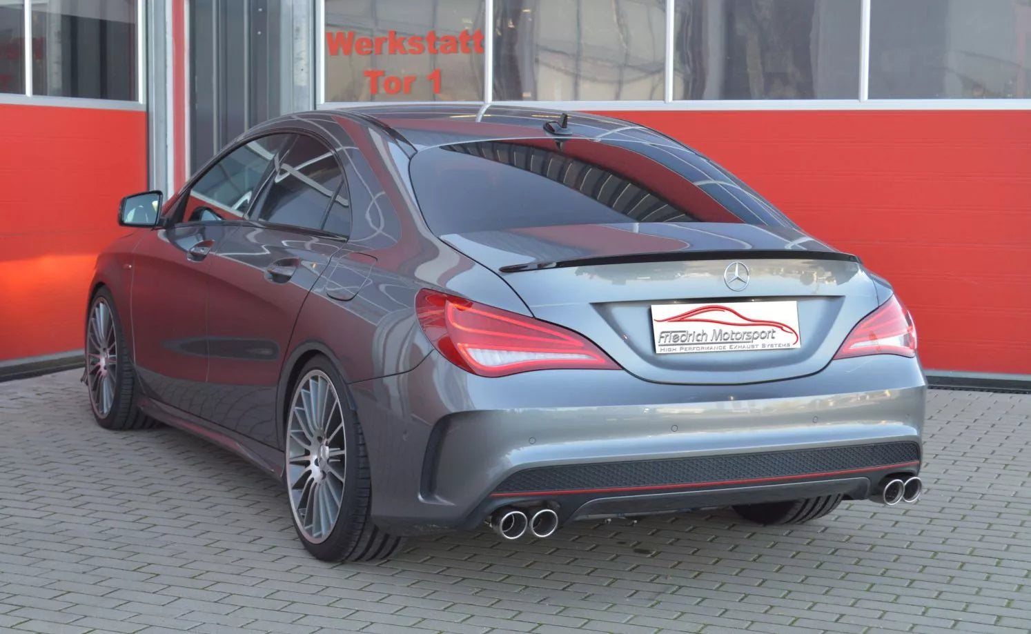 Friedrich Motorsport 76mm Duplex Sportauspuff Auspuff für Mercedes C117 CLA