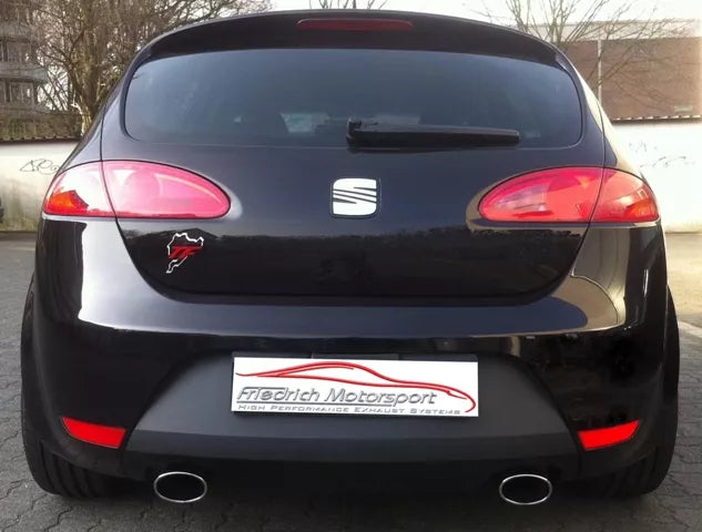 Friedrich Motorsport 76mm Duplex Auspuff Sportauspuff Anlage für Seat Leon 1P