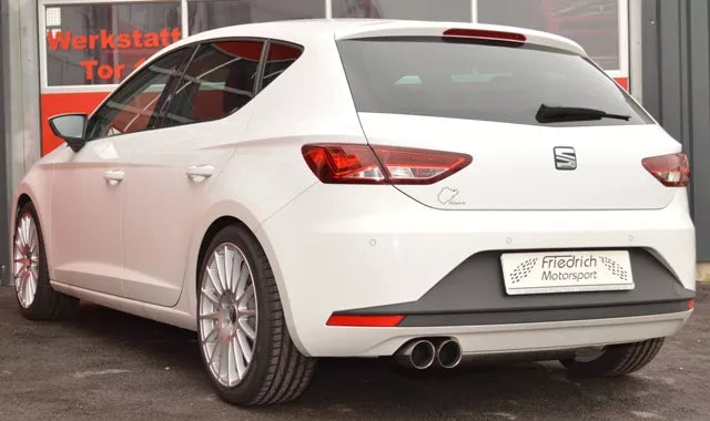 Friedrich Motorsport Auspuff Sportauspuff Endschalldämpfer für Seat Leon 5F FR