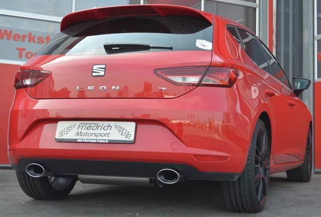 Friedrich Motorsport Duplex Auspuff Sportauspuff für Seat Leon 5F inkl. FR SC