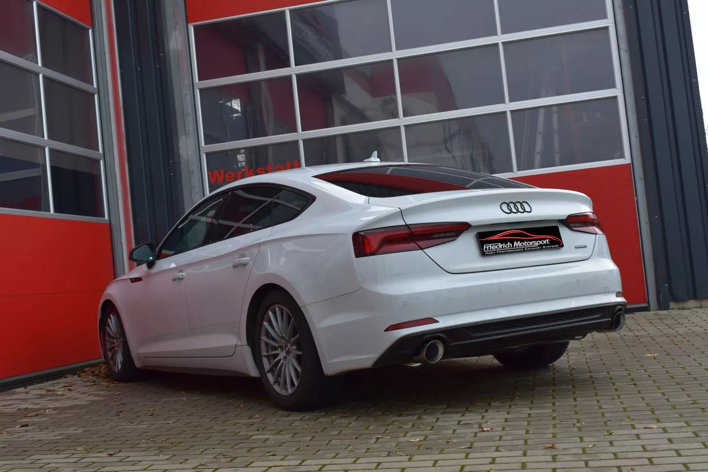 Friedrich Motorsport 76mm Duplex-Sportauspuff für Audi A5 B9 F5/B8 Sportback 2.0