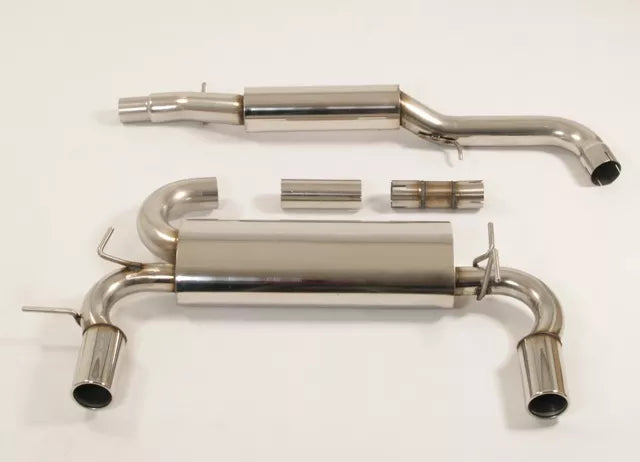 Friedrich Motorsport 3 Zoll Duplex Sportauspuff Anlage für VW Golf 4 R32 3.2l