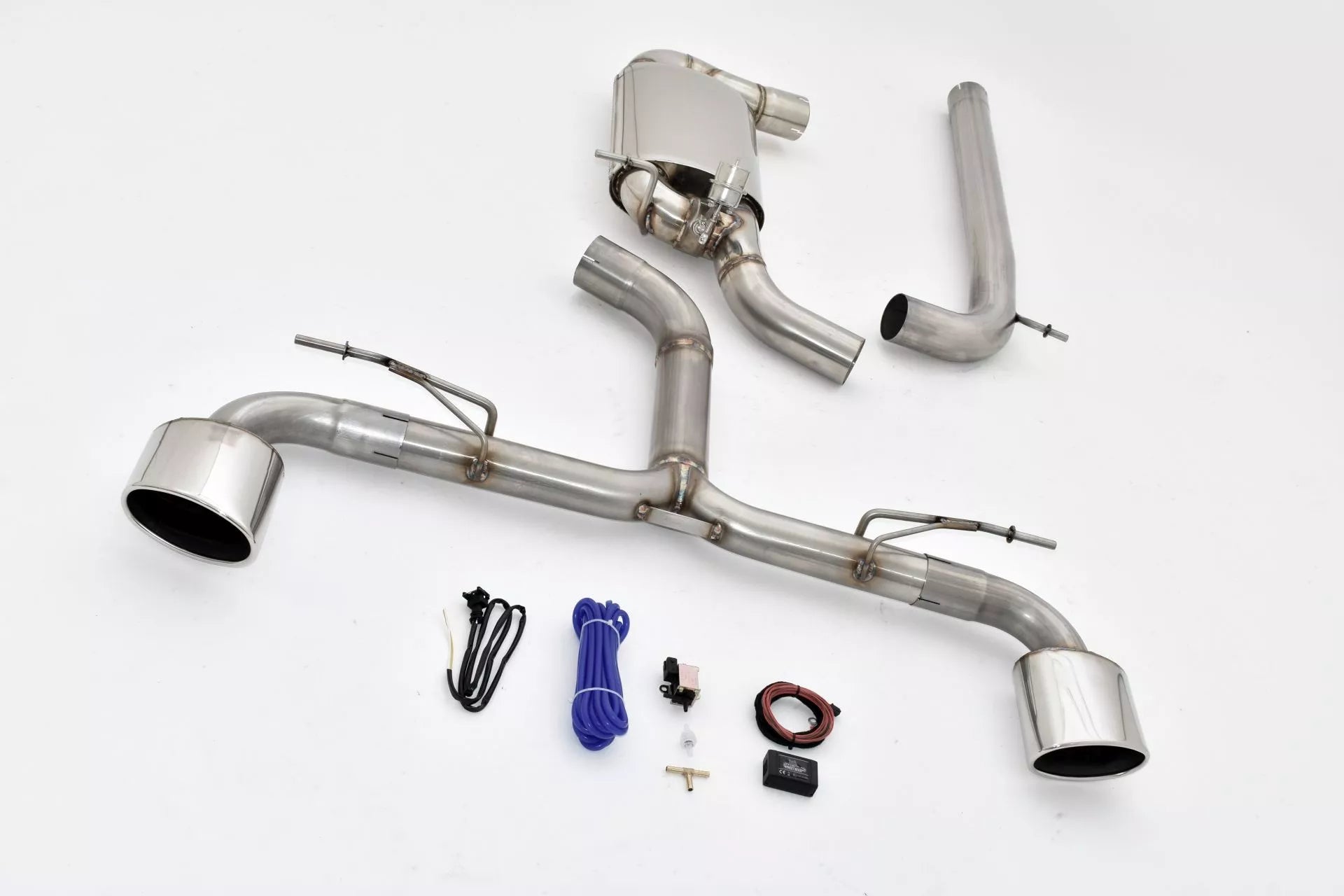 Streetbeast 76mm Duplex Sportauspuff mit Klappensteuerung für VW Golf 7 GTI