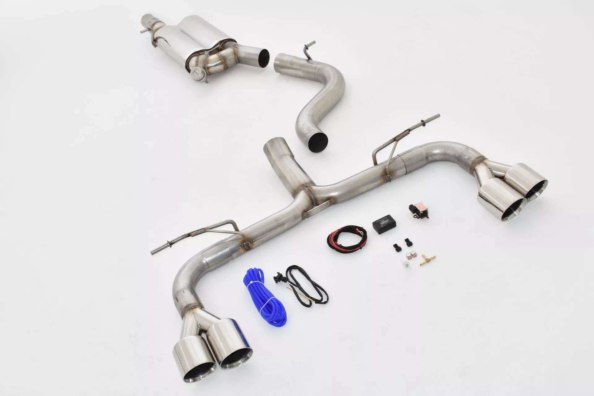 Streetbeast 76mm Duplex Sportauspuff mit Klappensteuerung für VW T-ROC 4motion
