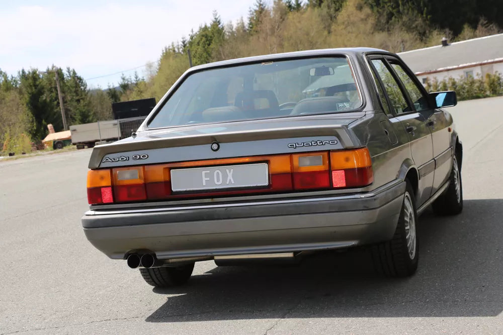 Fox Auspuff Sportauspuff Komplettanlage für Audi 80/90 quattro 81 Facelift 1.8l