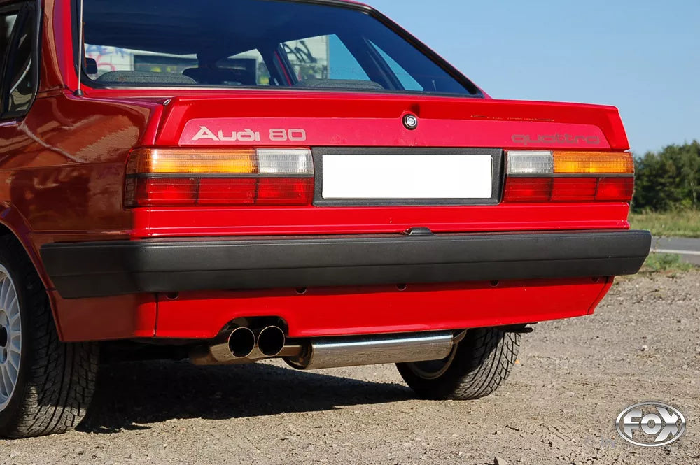Fox Auspuff Sportauspuff Komplettanlage für Audi 80/90 quattro 81 Facelift 1.8l