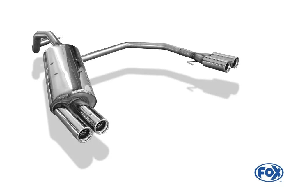 Fox Duplex Auspuff Sportauspuff Endschalldämpfer für VW Golf 4 1.9l SDI 50kW 1.9