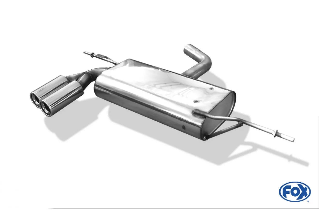 Fox Auspuff Sportauspuff Endschalldämpfer für VW Golf VI 1.2 1.4 1.6 2.0 TDI