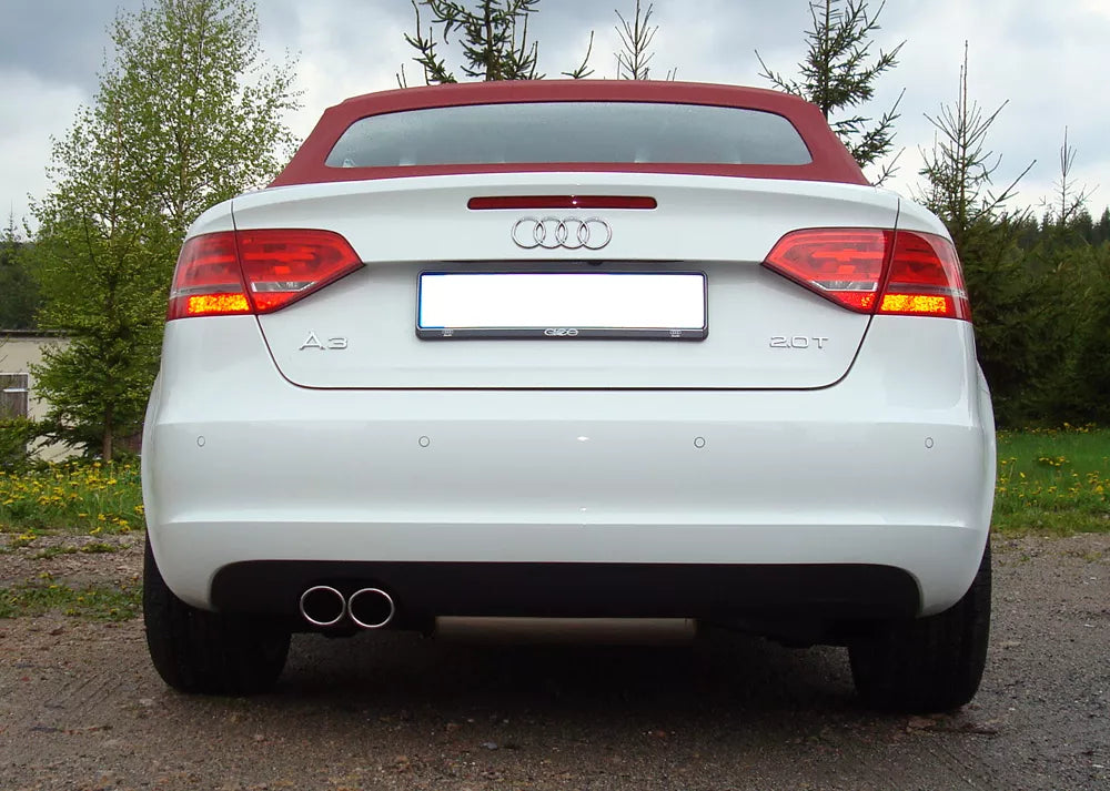 Fox Auspuff Sportauspuff Komplettanlage für Audi A3 8P Cabrio 1.8 118kW 2.0