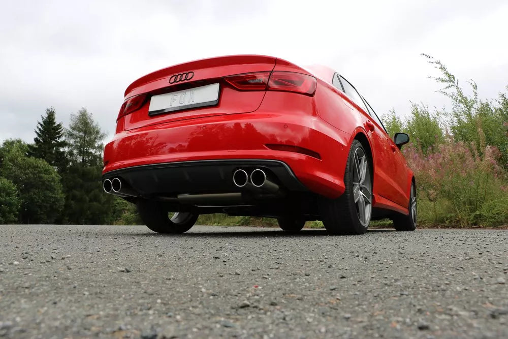 Fox Auspuff Duplex Sportauspuff Sportendschalldämpfer für Audi A3 8V Limo 1.4l