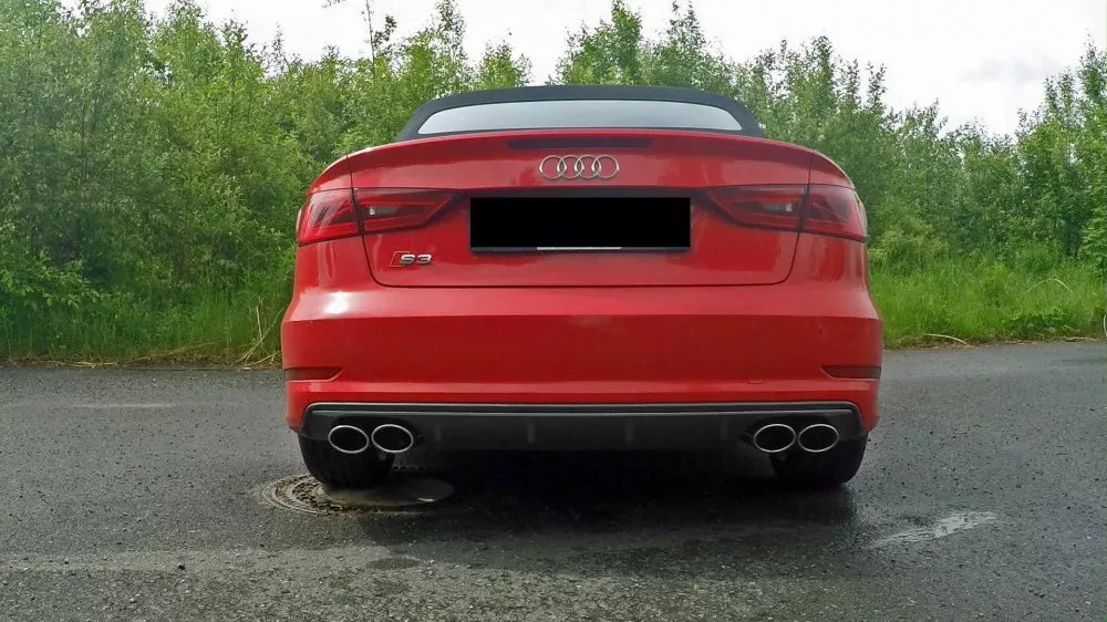 Fox Auspuff Duplex Sportauspuff Sportendschalldämpfer für Audi S3 8V Cabrio Limo