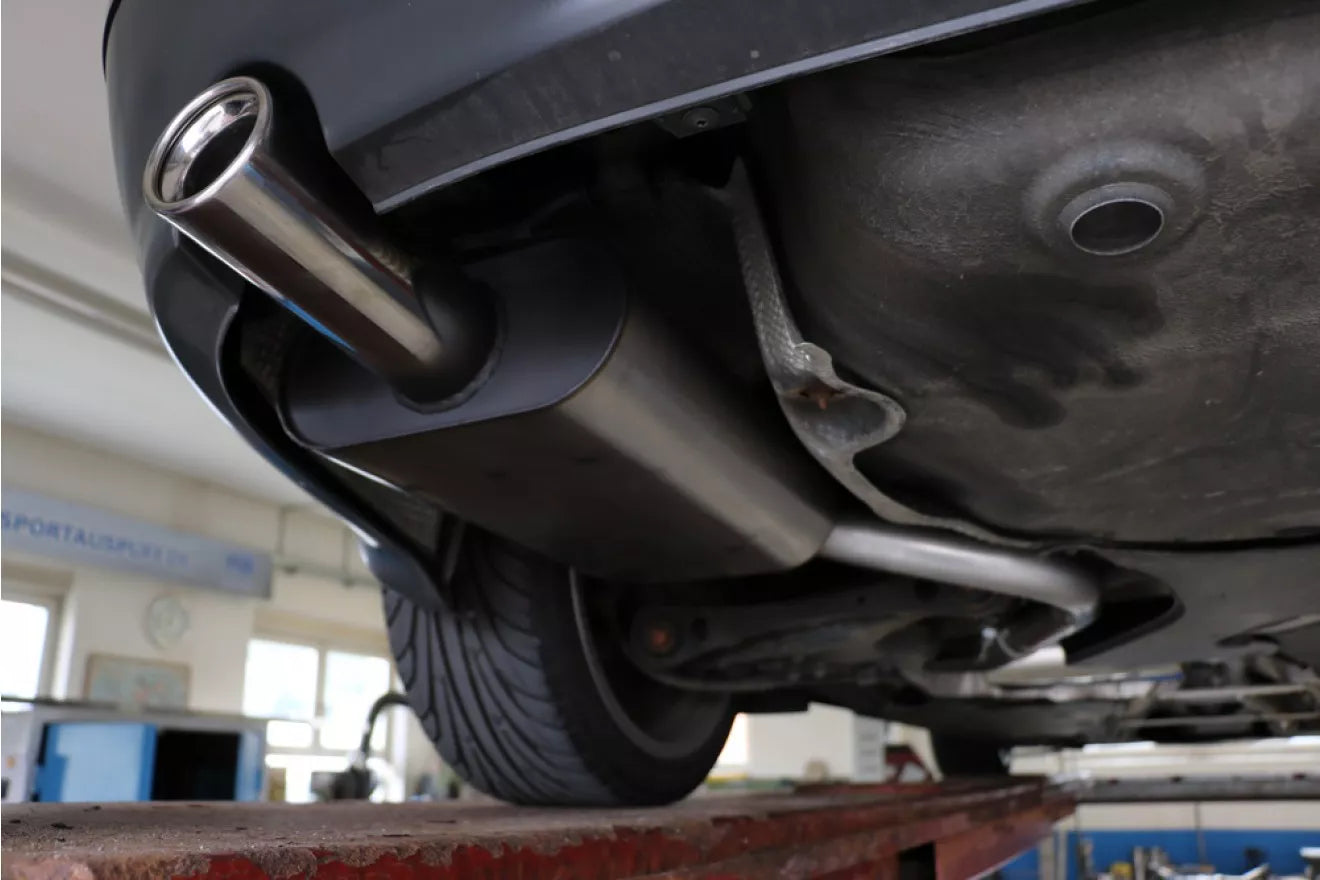 Fox Auspuff Sportauspuff Endschalldämpfer für Audi A4 Typ B6 1.6l 75kW 2.0l 96kW