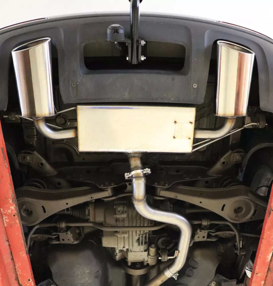 Fox Auspuff Sportauspuff Duplex Sportendschalldämpfer für Audi Q3 quattro 2,0l