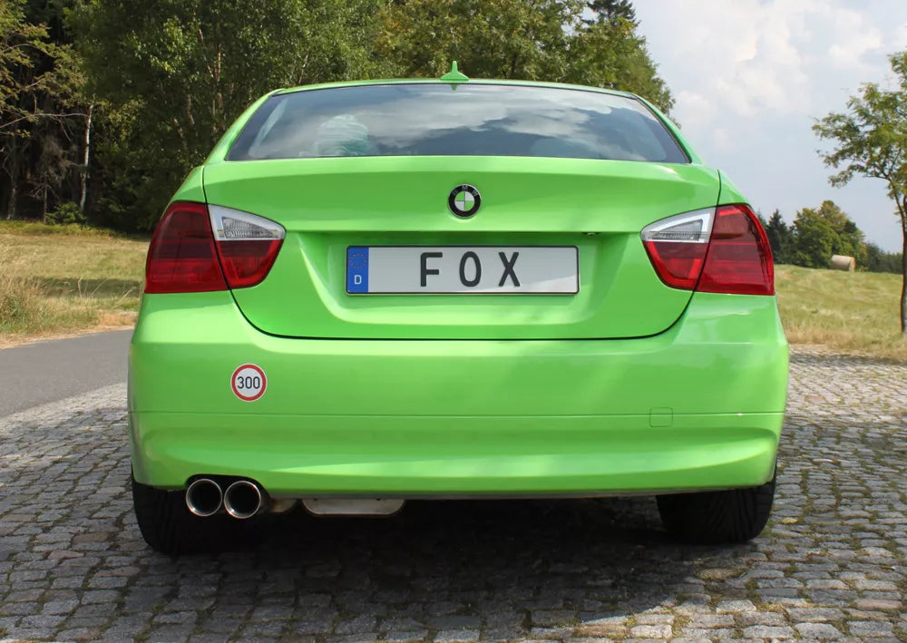 Fox Auspuff Sportauspuff Endschalldämpfer für BMW E90/91 - 325i 3.0l 200kW