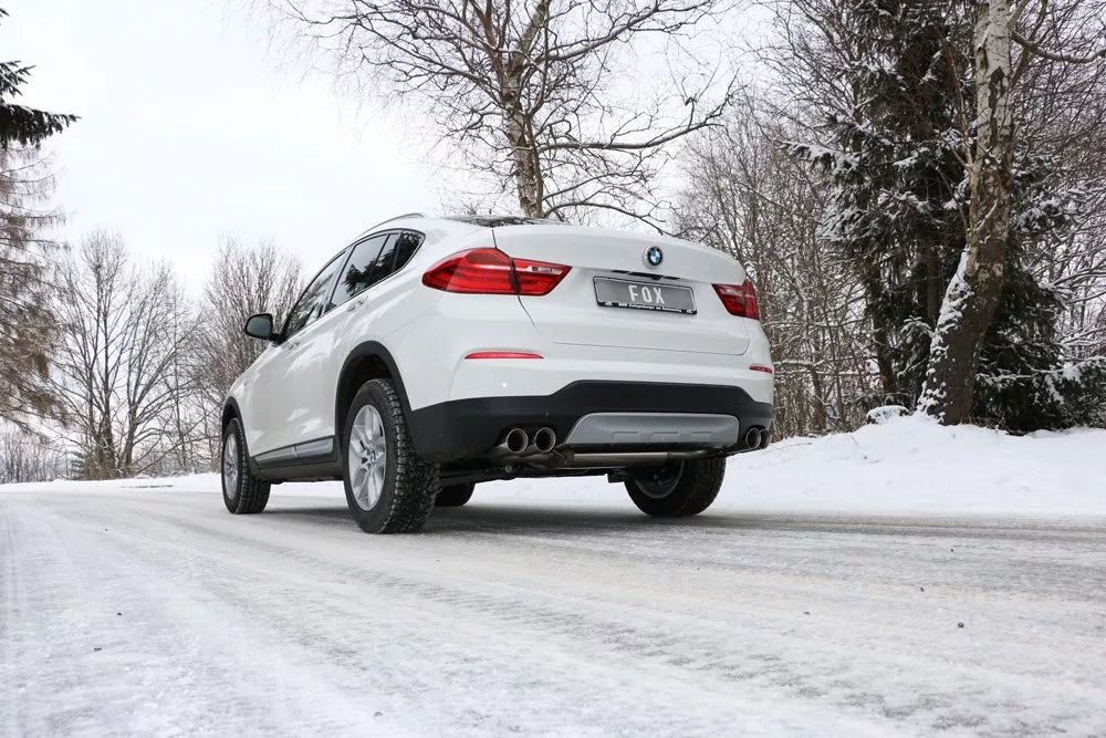 Fox Duplex Auspuff Sportauspuff Sportendschalldämpfer für BMW X4 F26 M-Paket
