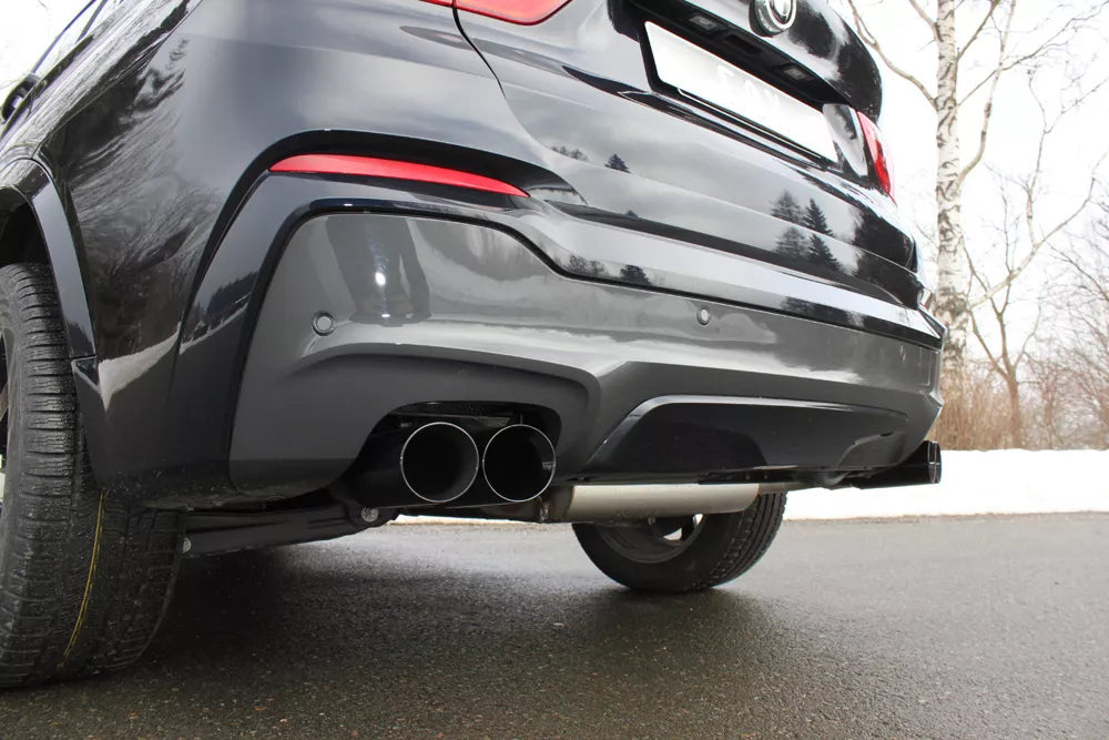 Fox Duplex Auspuff Sportauspuff Endschalldämpfer für BMW X4 F26 - 35i