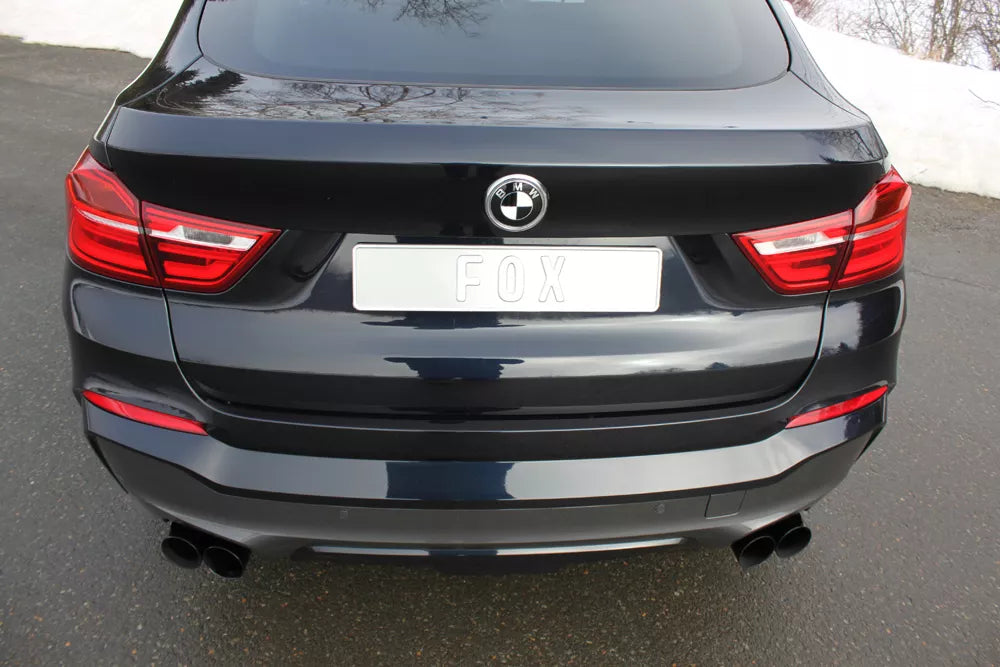 Fox Duplex Auspuff Sportauspuff Endschalldämpfer für BMW X4 F26 - 35i