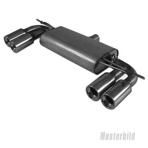 Fox Duplex Auspuff Sportauspuff Sportendschalldämpfer für Dacia Duster 4x2 1,2l