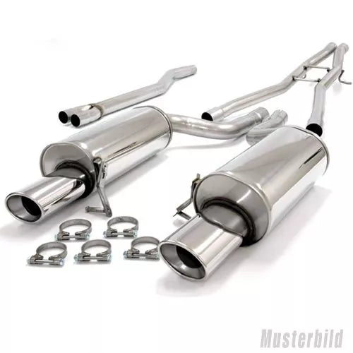 Friedrich Motorsport 70mm Duplex Auspuff Sportauspuff Anlage für Chevrolet Trax