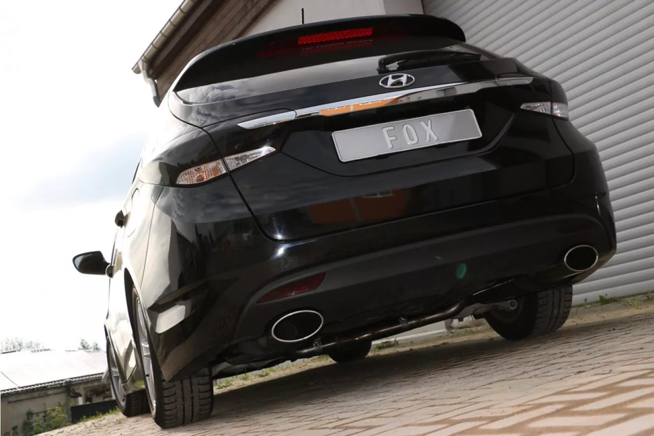 Fox Duplex Auspuff Sportauspuff Endschalldämpfer für Hyundai i40 CW Diesel 1.7l