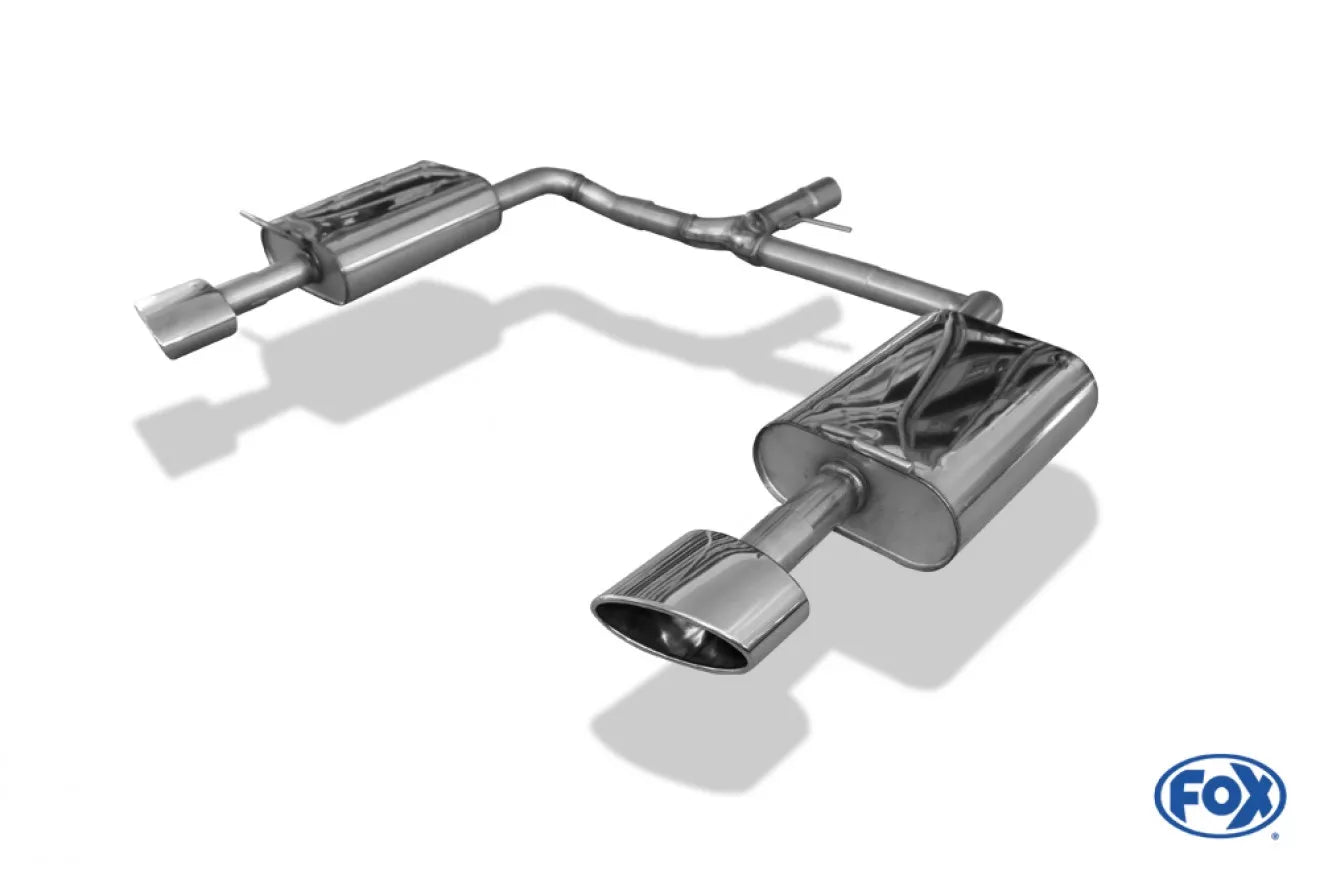 Fox Duplex Auspuff Sportauspuff Endschalldämpfer für Hyundai i40 CW Diesel 1.7l