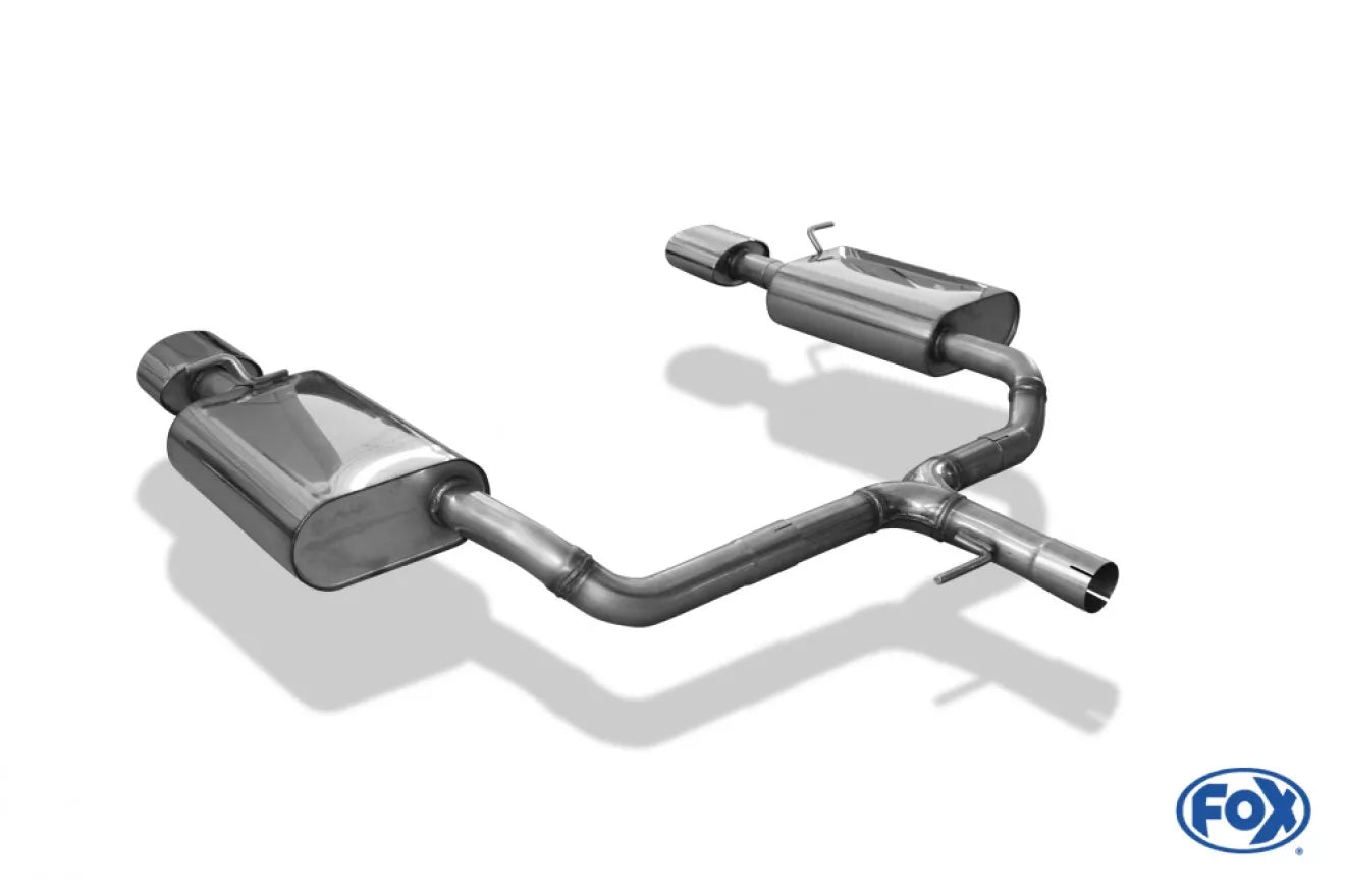 Fox Duplex Auspuff Sportauspuff Endschalldämpfer für Hyundai i40 CW Diesel 1.7l