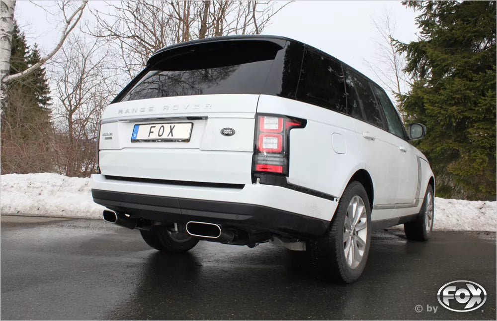 Fox Duplex Auspuff Sportauspuff Endschalldämpfer für Range Rover IV - MK 5,0l